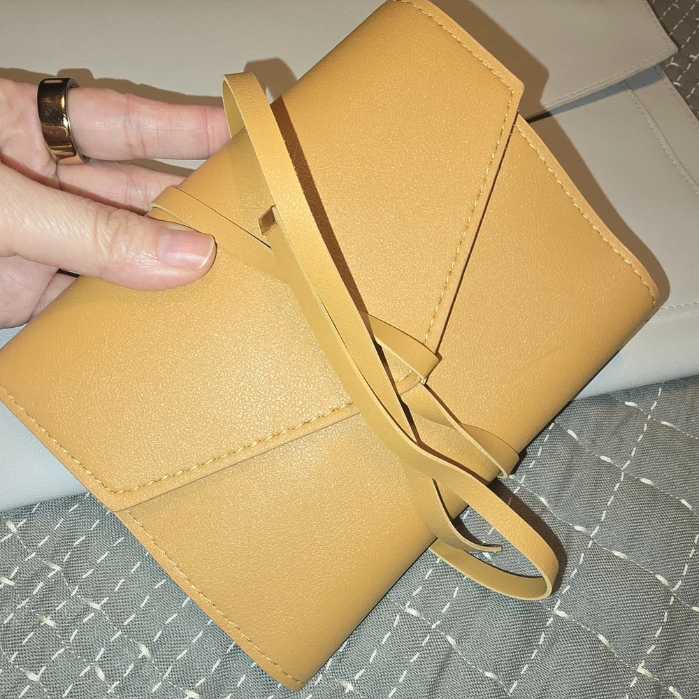 Minimalist White Envelope Clutch